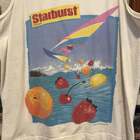 Vintage 90’s RARE‎ Starburst Candy Snack Promo Tank Top Size Large - Picture 3 of 7